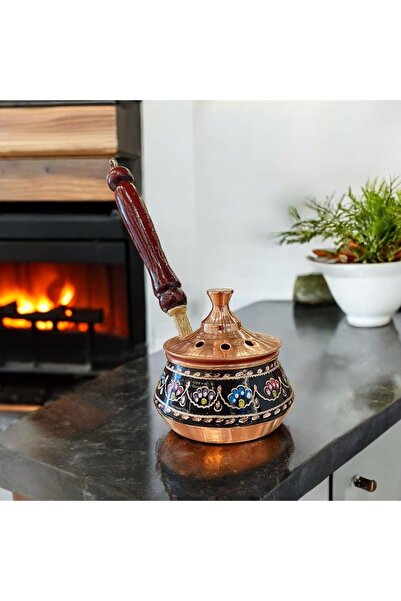 Bakır Center Bakır Tütsülük Bakır Buhurdanlık Gezdirme Tamamen El İşlemeli Si...