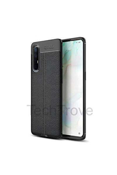 TechTrove Oppo Reno 3 Pro 5G Kılıf Deri Extra Korumalı Slikon Kapak