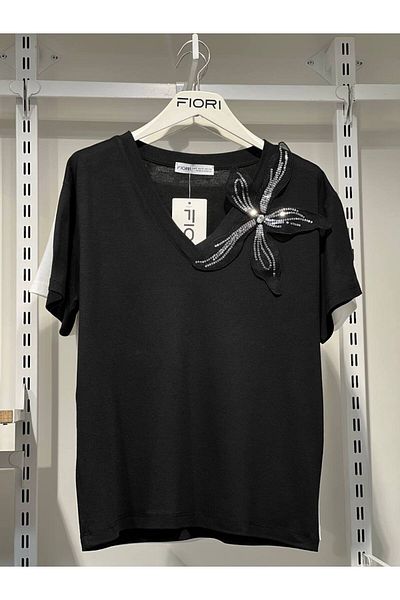 Fiori Tricou cu decolteu în V