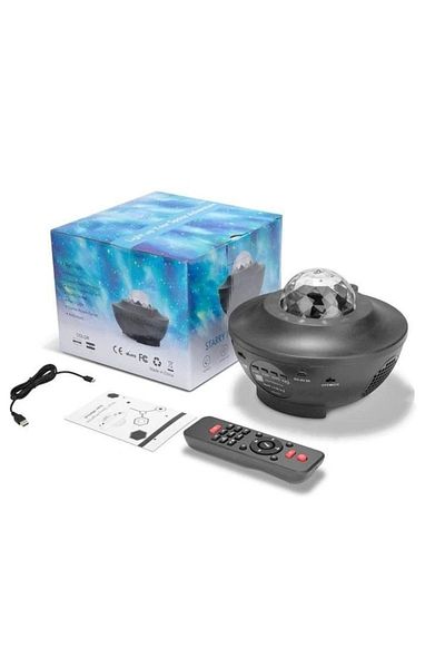 Generic Star Projector Night Light – 10-Color Bluetooth Lamp with Timer, Remote & USB Charging