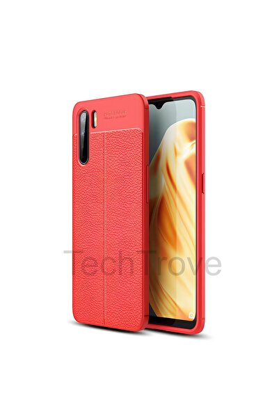 TechTrove Oppo Reno 3 Kılıf Deri Extra Korumalı Slikon Kapak