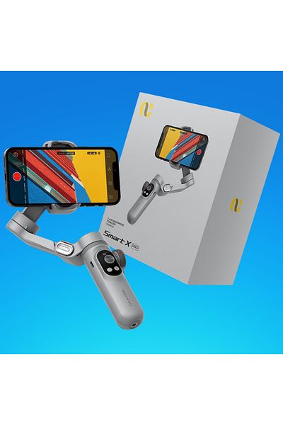 AOCHUAN Smart X Pro Gimbal, D6731, 3-axis, Battery Included, Dedicated App, Content Creator, Gray