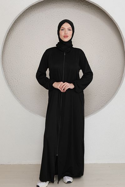 Kutay Collection Γυναικείο φόρεμα προσευχής Hijab με φερμουάρ και φερμουάρ