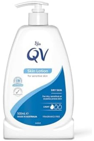 Qv Body Lotion 24-Hour Moisturizer, Suitable for Dry, Combination, Normal, and Sensitive Skin, 500ml
