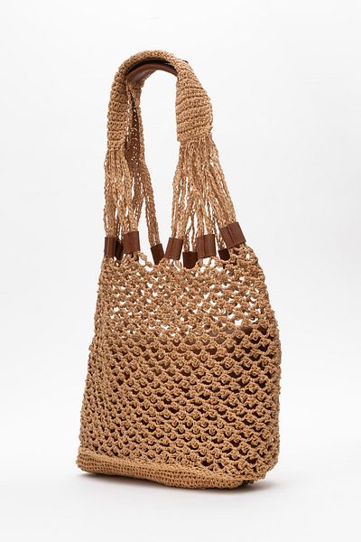 Dericlub Dericlub Women Handmade Straw Shoppier Shoulder Bag Zy 25013 Linen