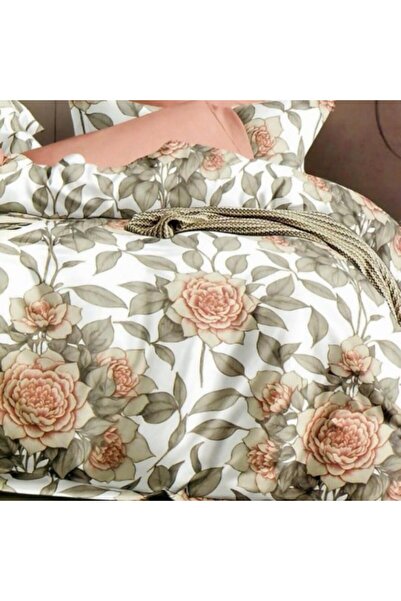 Pucioasa Finet bed linen with elastic, duvet cover 200x220cm, 6 pieces, Orange Roses