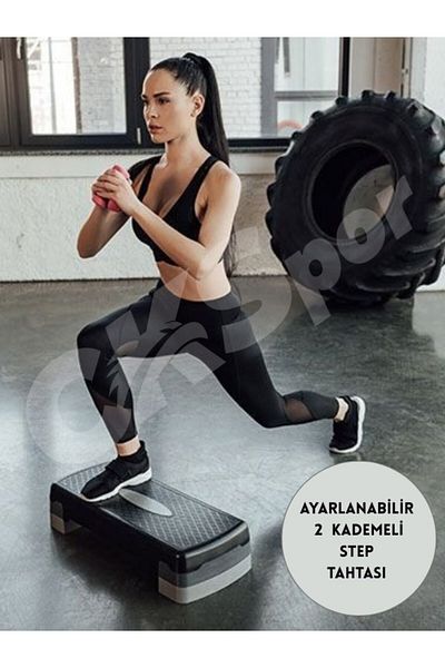 CKSpor Stepper Board 2 Step Height Adjustable Stepper Exerciser Cks-7