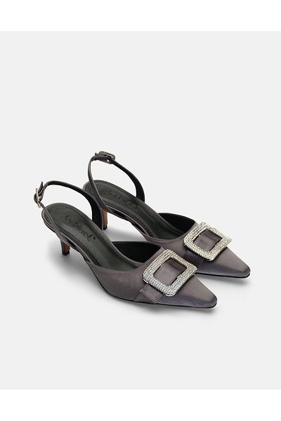 Jorbinol Lure Sparkle Buckle Thin Heeled Shoes