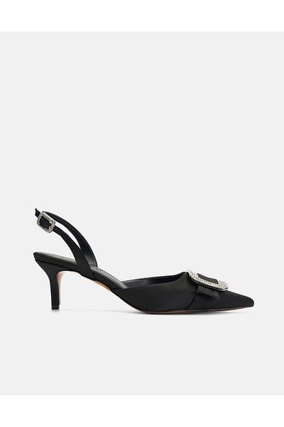 Jorbinol Lure Sparkle Buckle Thin Heeled Shoes