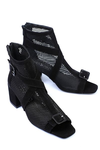 KARVENSHOES Велурени мрежести ботуши 0006