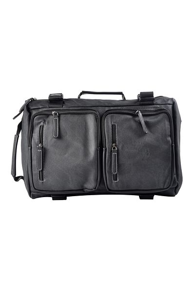 Naimeed Company Geantă de voiaj, pentru avion, piele ecologică, Naimeed D5420, Companion, Negru, 45x15x30cm