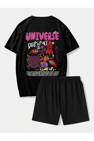 LUNAVISTA Rocket Graphic Logo T-Shirt and Shorts