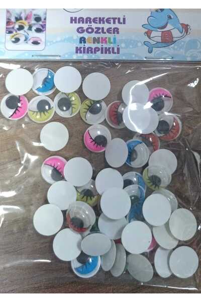 EVENART HAREKETLİ GÖZ RENKLİ KİPRİKLİ 12MM 50'li