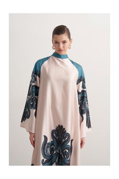 FUSHYA Rochie din satin cu model