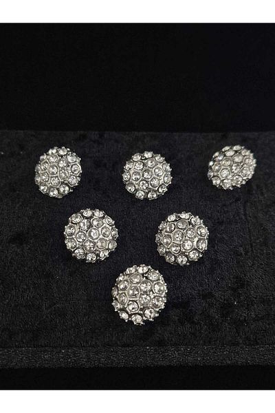 KULMAÇ AKSESUAR Crystal Stone Button (Series of 6)