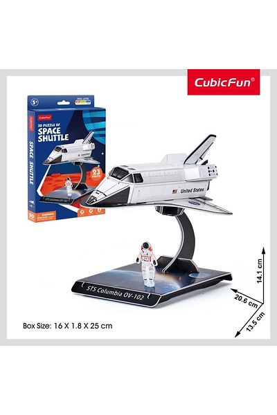 Cubic Fun - 3d Puzzle Space Shuttle 23 Pieces