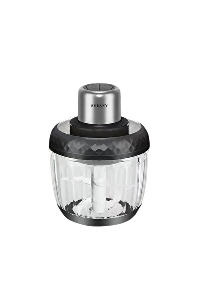 SOKANY 2 in 1 electric chopper, SK-YM-7032, 4 stainless steel blades, 800 W motor, Glass container
