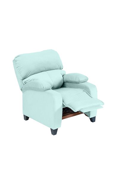 Lazy Vibes MNZ1 | Velvet Classic Recliner Chair - Light Turquoise