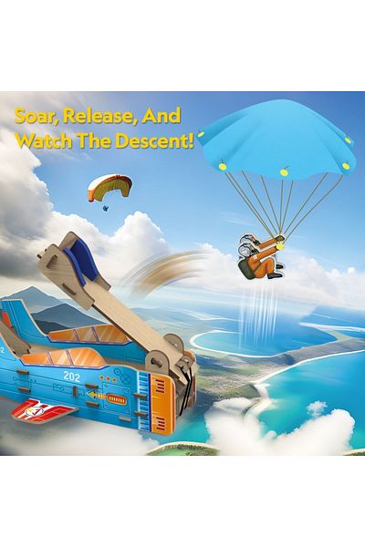 Cubic Fun - 3D Puzzle Parachute Launcher 48 Pieces