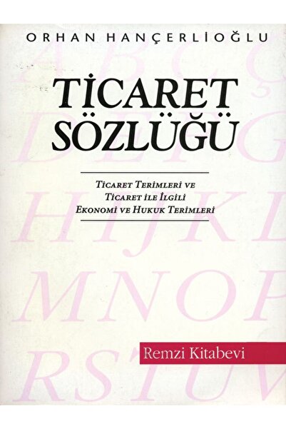 Delidolu Yayınları Ticaret Sözlüğü Remzi Kitabevi Orhan Hançerlioğlu