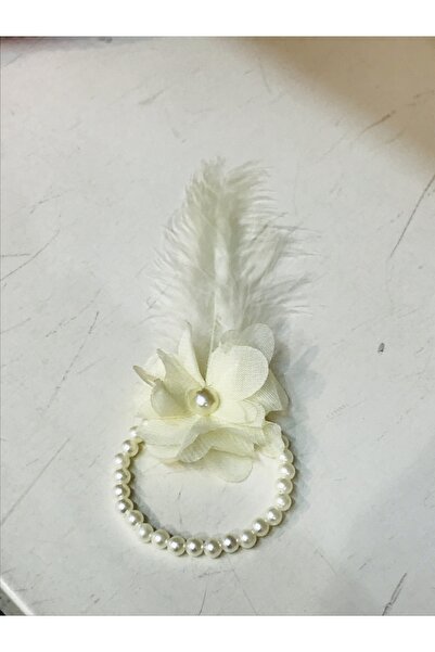 Genel Markalar İncili Tüylü Nedime Bilekliği Krem Renk 12 Adet – Magnet, Hedi...