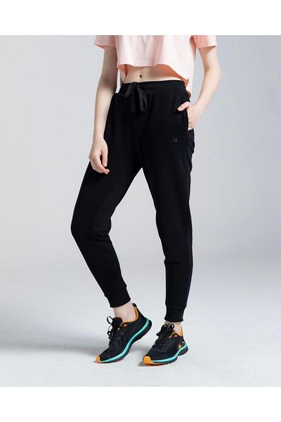 Kappa Αυθεντικό γυναικείο μαύρο παντελόνι Comfort Fit Yoko