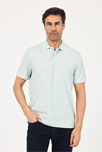 ENQUE Чоловічий базовий прямий водорожа сорочка з ґудзиками та коміром-поло, ...