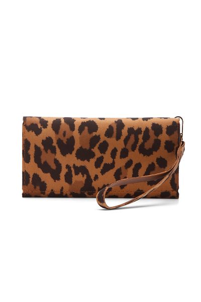 Av A Dos Leather Women's Wallet with Phone Compartment and Cash Coin Compartment Wrist Arm Hand Strap Wallet