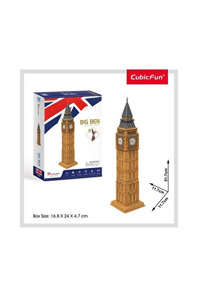 Cubic Fun Cubic Fun - Big Ben 3D Puzzle (Medium Level 44 Pieces)
