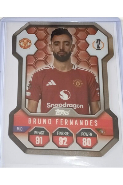 Topps مباراة اتحاد أبطال أوروبا أتاكس 24/25 رقم. SH 5 درع برونو فرنانديز
