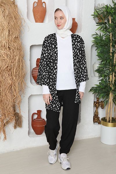 Kutay Collection Hijab Beach Top Kimono - Εποχιακό, Αντιιδρωτικό ύφασμα Pareo