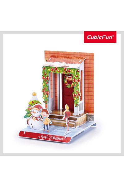 Cubic Fun - 3d Puzzle Christmas House Decorated 20 Pieces