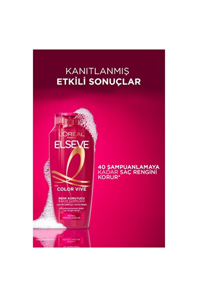 ELSEVE Şampuan Color Vive Renk Koruyucu Bakım 300ml