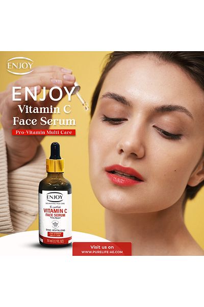 Enjoy Vitamin C Face Serum 50ml – Brightening, Anti-Aging & Hydrating for All Skin Types