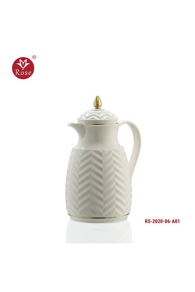 Rose RS-2020 - Tea and coffee thermos set consisting of 2 rose thermoses, one half liter for coffee and one half liter for tea