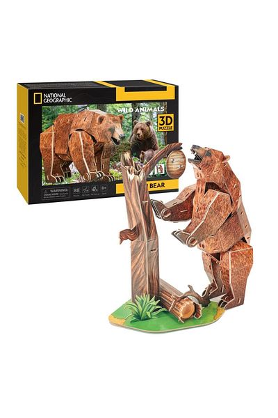 Cubic Fun - 3D Puzzle Brown Bear 88 Pieces