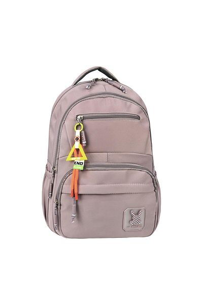 Bodmar Çanta Since 2023 Powder Lilac Unisex Backpack - Water Repellent and Sweat-Proof Fabric, High School and Junior High School Daily Bag