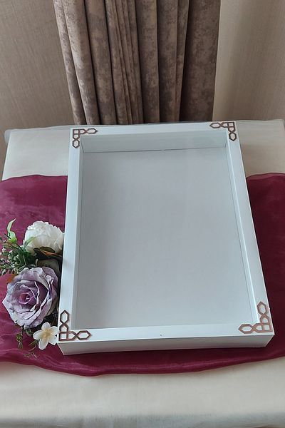 Verda Çerçeve 30X40 cm Deep Special Day Flower Memory Frame! Rose Frame Box! Deep Rose Box!