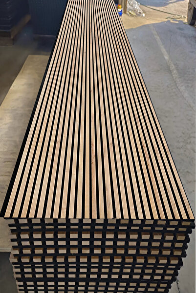 Genel Markalar Mdf Ahşap Akustik Duvar Paneli 100x280-Meşe-(