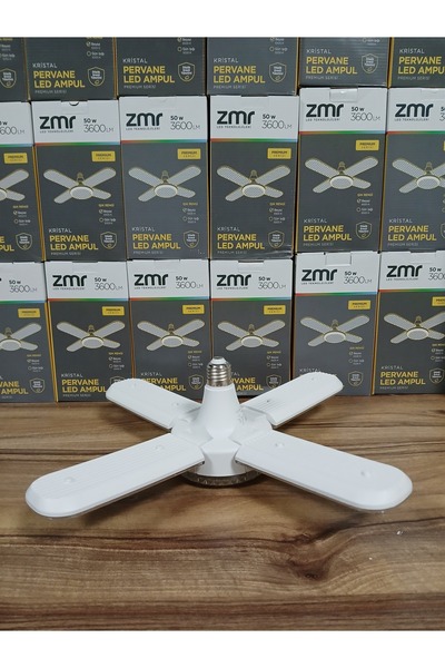 Genel Markalar 50 WATT KRİSTAL PERVANE LED AMPUL YÜKSEK IŞIK 3600 Lümen (BEYAZ IŞIK)