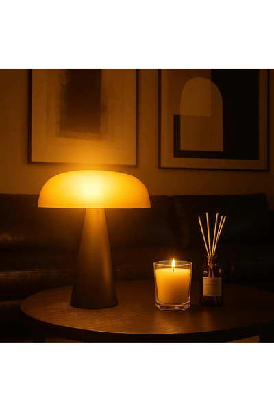 Forlife Dokunmatik Şarjlı Dekoratif Porcini Led Masa Lambası