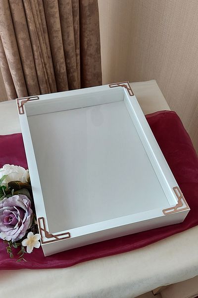 Verda Çerçeve 30X40 cm Deep Special Day Flower Memory Frame! Rose Frame Box! Deep Rose Box!