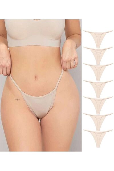 yokyokcollection Thong String Women's Rope Elastic Panties 7 Pieces