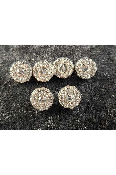 KULMAÇ AKSESUAR Crystal Stone Button (Series of 6)
