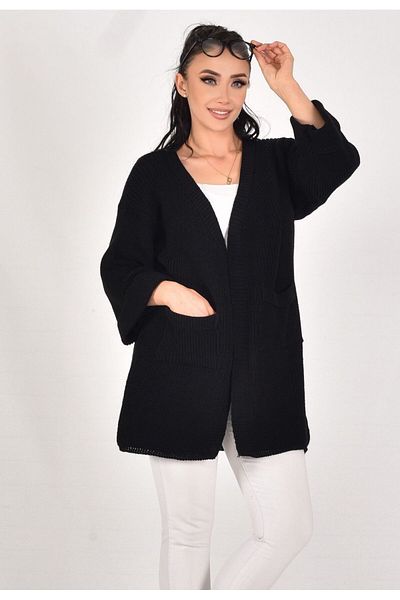 K-ODEA BUTİK Дамско яке Oversize Black Triko
