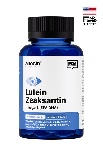 anocin Lutein Zeaxanthin +Omega3 + Eye Multivitamin Complex