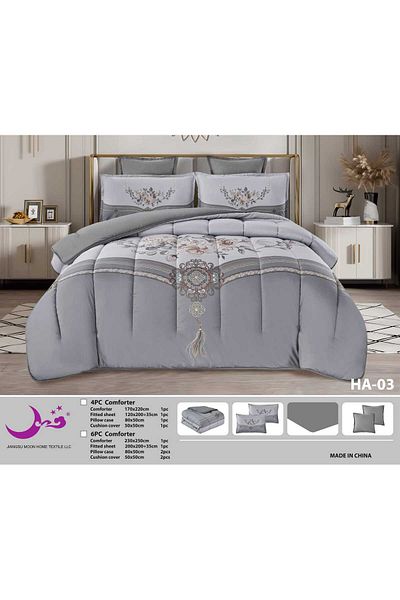 Moon Soft summer patterned two-person rug, 6 pieces