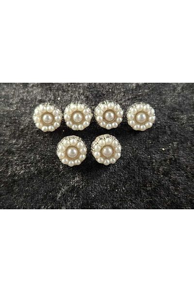 KULMAÇ AKSESUAR Pearl Stone Button (Series of 6)