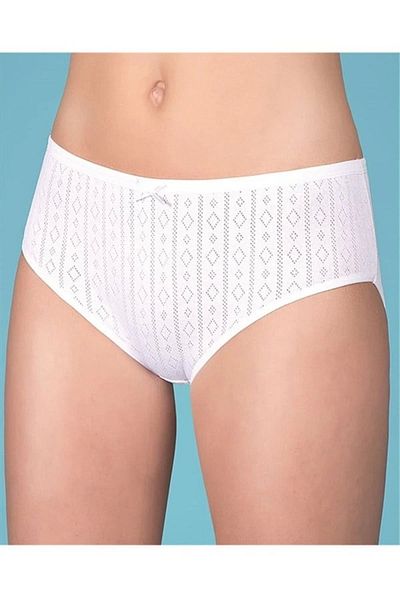 melonika Women's Jacquard Ribbed Bato Panties 11107