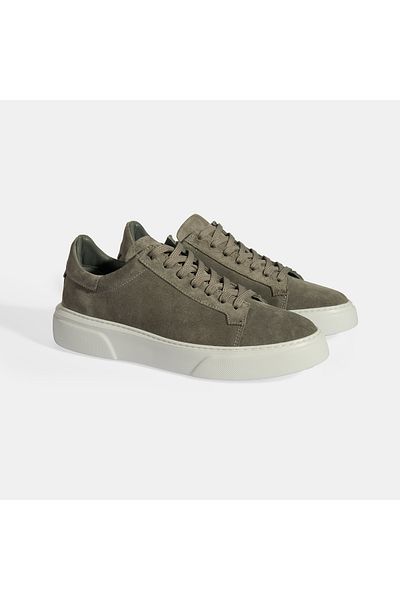 Desa Gray Men's Lace-Up Suede Casual Shoes
